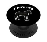 J'aime Mon Cheval PopSockets PopGrip Adhésif