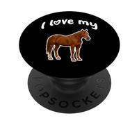 J'aime Mon Cheval PopSockets PopGrip Adhésif