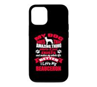 J'aime Mon Chien Beauceron Amoureux des Chiots drôles Coque pour iPhone 12/12 Pro