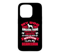 J'aime Mon Chien Beauceron Amoureux des Chiots drôles Coque pour iPhone 15 Pro