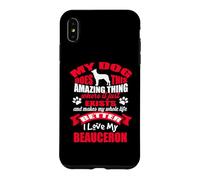 J'aime Mon Chien Beauceron Amoureux des Chiots drôles Coque pour iPhone XS Max