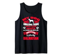 J'aime Mon Chien Dalmatien Funny Puppy Lover Débardeur