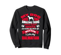 J'aime Mon Chien Dalmatien Funny Puppy Lover Sweatshirt