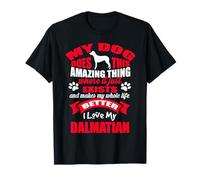 J'aime Mon Chien Dalmatien Funny Puppy Lover T-Shirt