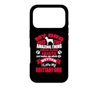 J'aime Mon Chien de Bretagne Funny Puppy Lover Coque pour iPhone 17 Pro