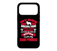 J'aime Mon Chien des Grandes Pyrénées Amant drôle de Chiot Coque pour iPhone 17 Pro Max