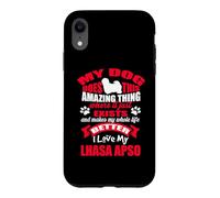 J'aime Mon Chien Lhassa Apso Amant drôle de Chiot Coque pour iPhone XR