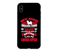 J'aime Mon Chien Lhassa Apso Amant drôle de Chiot Coque pour iPhone XS Max