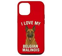 J'aime Mon Chien Malinois Belge Coque pour iPhone 12/12 Pro