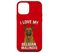 J'aime Mon Chien Malinois Belge Coque pour iPhone 12 Mini
