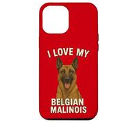 J'aime Mon Chien Malinois Belge Coque pour iPhone 12 Pro Max