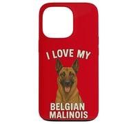 J'aime Mon Chien Malinois Belge Coque pour iPhone 13 Pro