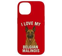 J'aime Mon Chien Malinois Belge Coque pour iPhone 14