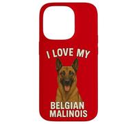 J'aime Mon Chien Malinois Belge Coque pour iPhone 14 Pro