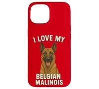 J'aime Mon Chien Malinois Belge Coque pour iPhone 15