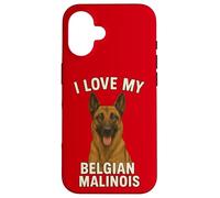 J'aime Mon Chien Malinois Belge Coque pour iPhone 16
