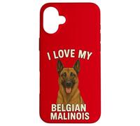 J'aime Mon Chien Malinois Belge Coque pour iPhone 16 Plus