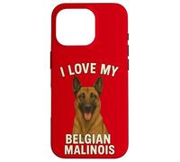 J'aime Mon Chien Malinois Belge Coque pour iPhone 16 Pro