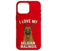 J'aime Mon Chien Malinois Belge Coque pour iPhone 16 Pro Max