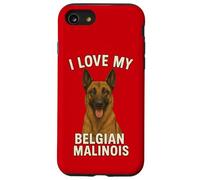 J'aime Mon Chien Malinois Belge Coque pour iPhone SE (2020) / 7/8