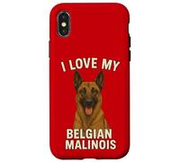 J'aime Mon Chien Malinois Belge Coque pour iPhone X/XS