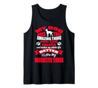 J'aime Mon Chien Manchester Terrier Funny Puppy Dogs Lovers Débardeur