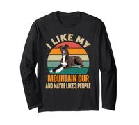 J'aime Mon Chien Mountain Cur et Peut-être Le propriétaire de 3 Chiens Manche Longue