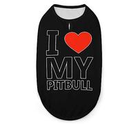 J'aime Mon Chien Pitbull Chemises d'été T-Shirts pour Animaux de Compagnie débardeur Doux sans Manches vêtements pour Animaux de Compagnie pour Petits Chiots et Chats