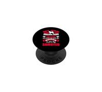 J'aime Mon Chien Samoyède Funny Puppy Dogs Lovers PopSockets PopGrip Adhésif
