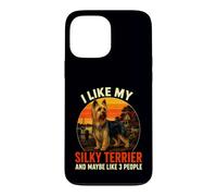 J'aime Mon Chien Silky Terrier & Maybe Like 3 People Retro Coque pour iPhone 13 Pro Max