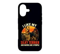 J'aime Mon Chien Silky Terrier & Maybe Like 3 People Retro Coque pour iPhone 17
