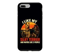 J'aime Mon Chien Silky Terrier & Maybe Like 3 People Retro Coque pour iPhone 7 Plus/8 Plus