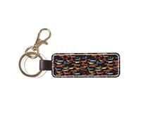 J'aime mon chien Teckels Imprimer,Porte-clés en cuir PU, porte-clés, porte-clés, organisateur, 1 pièce