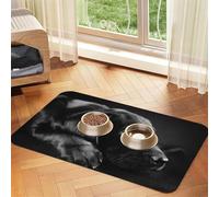 J'aime Mon Chien Teckels Imprimer,Tapis d'alimentation imperméable pour Animaux de Compagnie, Sets de Table pour Chats et Chiens pour la Nourriture et l'eau, Tapis de Nourriture en Cuir PU,40x60cm