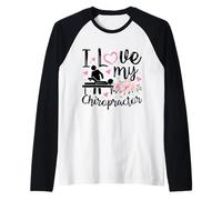 J'aime Mon chiropracteur, Femme et Petite Amie drôle Manche Raglan