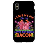 J'aime Mon Cochon comme il Aime ne Pas être du Bacon Coque pour iPhone X/XS