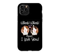 J'aime Mon Cochon d'Inde Amoureux des Cobayes Cobaye Chon Coque pour iPhone 11 Pro