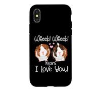 J'aime Mon Cochon d'Inde Amoureux des Cobayes Cobaye Chon Coque pour iPhone X/XS