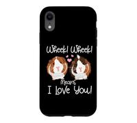 J'aime Mon Cochon d'Inde Amoureux des Cobayes Cobaye Chon Coque pour iPhone XR