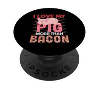 J'aime Mon Cochon Plus Que Le Bacon PopSockets PopGrip Adhésif
