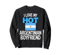J'aime Mon Copain Argentin Chaud Funny Argentina Sweatshirt