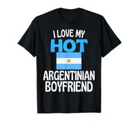 J'aime Mon Copain Argentin Chaud Funny Argentina T-Shirt