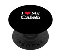 J'aime Mon cœur Caleb Caleb Love Caleb PopSockets PopGrip Adhésif