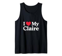 J'aime Mon cœur Claire, Claire, Love Claire Débardeur