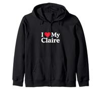 J'aime Mon cœur Claire, Claire, Love Claire Sweat à Capuche