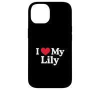 J'aime Mon cœur de lys Lily Love Lily Coque pour iPhone 14