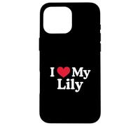 J'aime Mon cœur de lys Lily Love Lily Coque pour iPhone 16 Pro Max