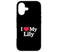 J'aime Mon cœur de lys Lily Love Lily Coque pour iPhone 17