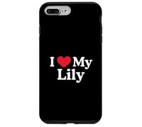 J'aime Mon cœur de lys Lily Love Lily Coque pour iPhone 7 Plus/8 Plus