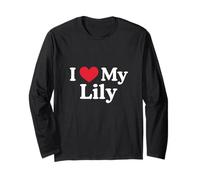 J'aime Mon cœur de lys Lily Love Lily Manche Longue